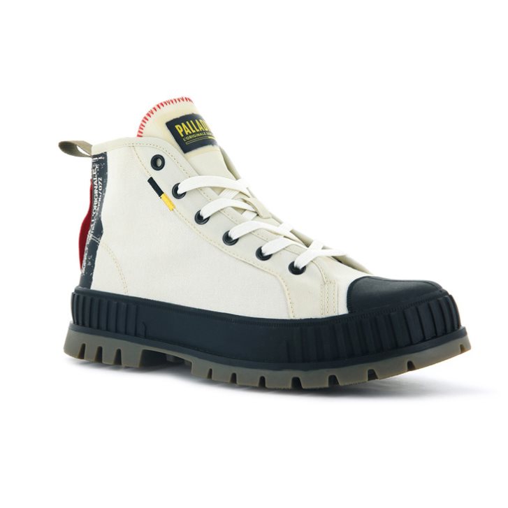 Bottes Palladium Pallashock Supply Hi Femme Blanche | FR XDJ371L